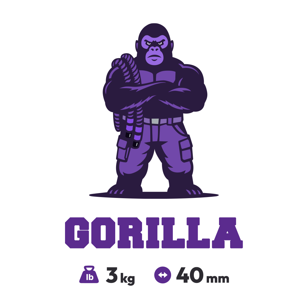 Purple Gorilla – 40mm Heavy Rope for Rope Flow 3kg