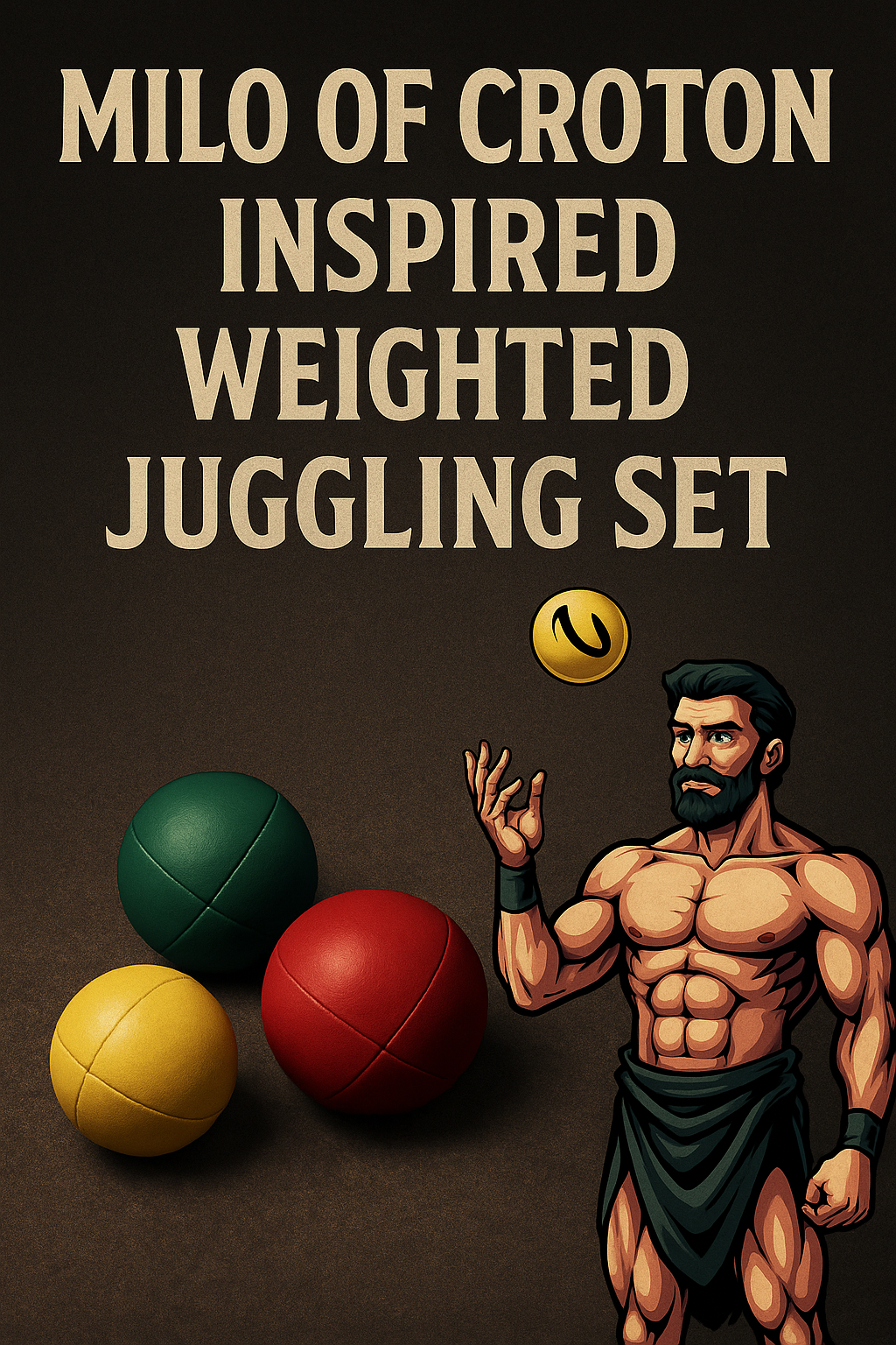 Pack of 4 Heavy Juggling Balls 300g. Winding Jugglers. Red Training Balls (7.5 cm)