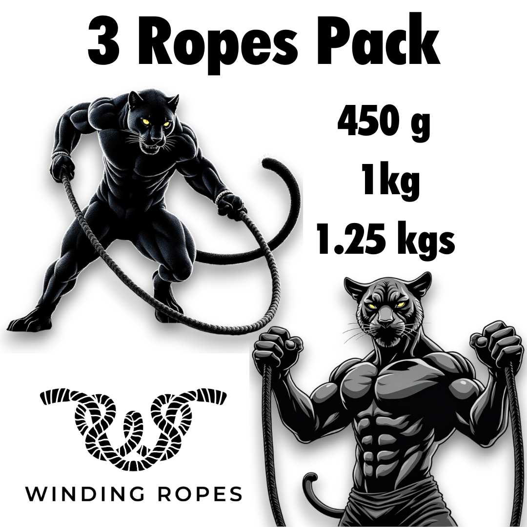 3 Weights Progressive Flow Pack : 1.2 Kgs + 1 kg + 440 grams flow rope ...