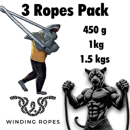 3 Weights Premium Flow Pack : 1.5 Kgs + 1 kg + 440 grams flow ropes