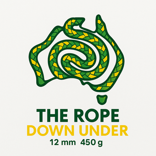 The Rope Down Under – 12 mm Flow Rope (450g) – Green & Yellow