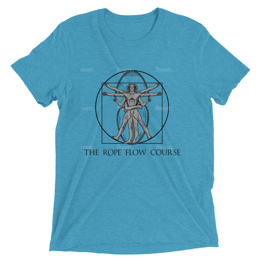 Vitruvian Rope Flow Man. Short sleeve t-shirt