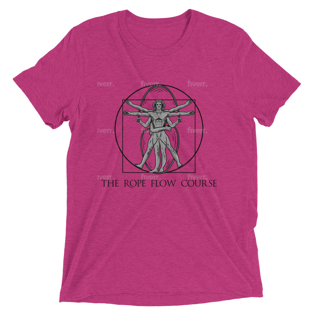 Vitruvian Rope Flow Man. Short sleeve t-shirt