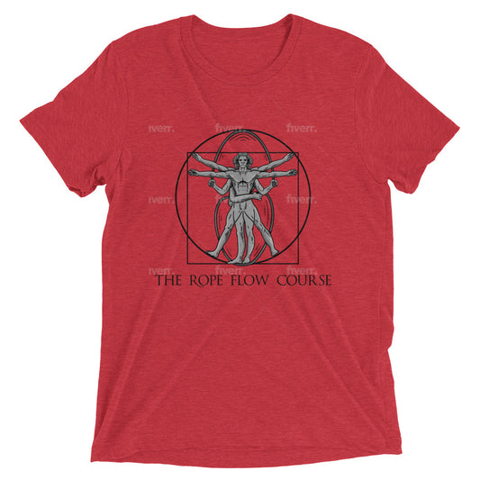 Vitruvian Rope Flow Man. Short sleeve t-shirt