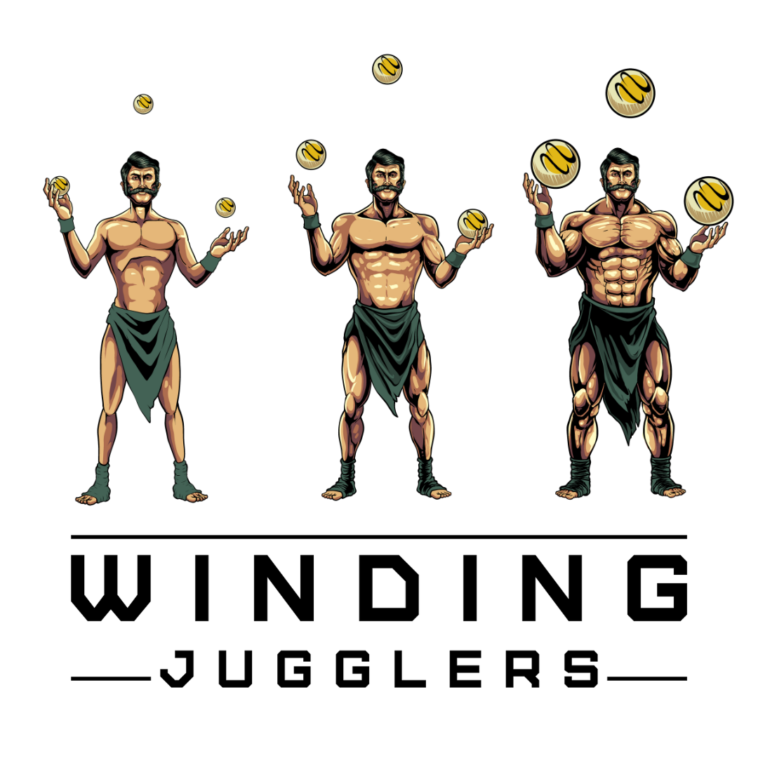 Pack of 4 Heavy Juggling Balls 300g. Winding Jugglers. Red Training Balls (7.5 cm)