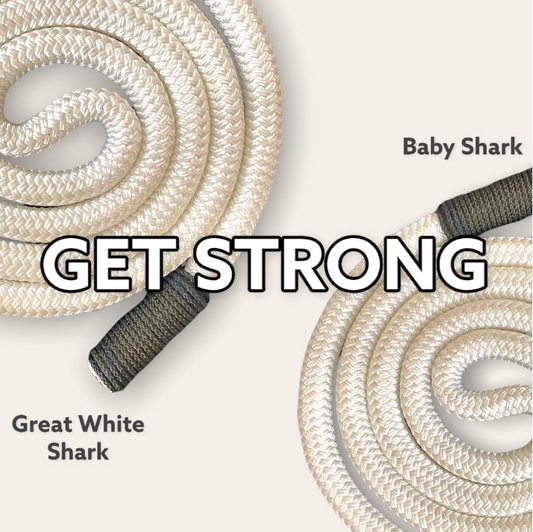 Get Strong: Baby Shark & Great White Shark - windingropes
